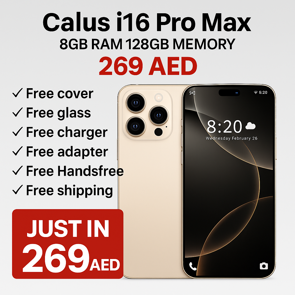 Calus 16 pro max phone 📱 8GB Ram 128 GB Memory With Free All Accessories