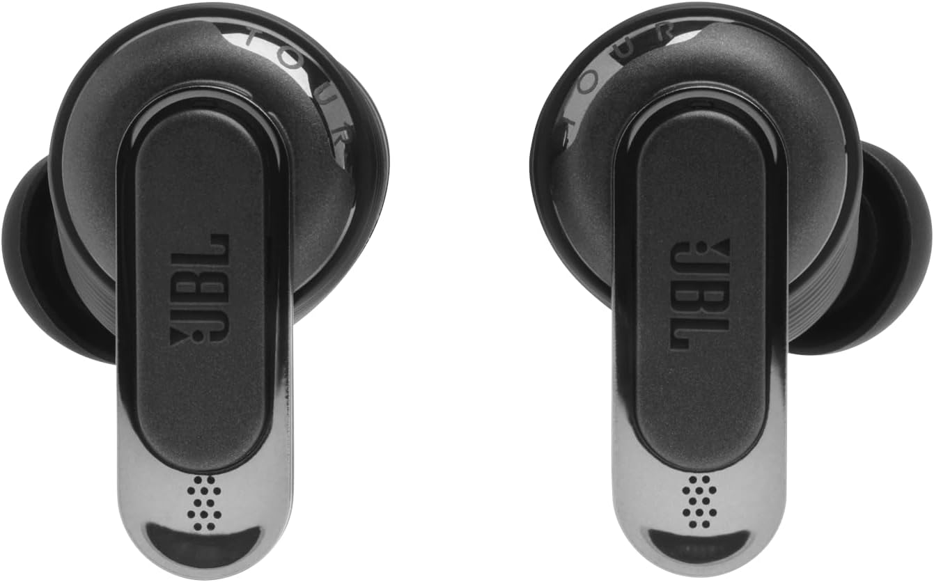 JBL Tour Pro 2 True Wireless Noise Cancelling Earbuds, Smart Case, Smart Ambient, 6-Mic Technology, Immersive Legendary Sound, Sound Amplification, Bluetooth 5.3, LE Audio - Black, JBLTOURPRO2BLK